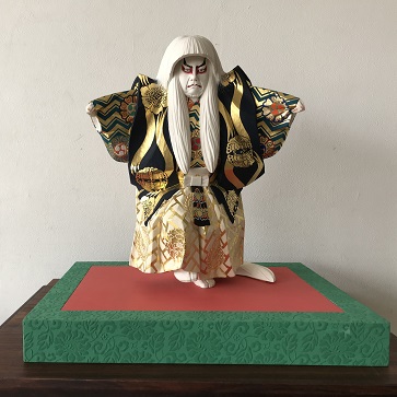 平野富山「鏡獅子」彩色木彫清水区江尻の出身