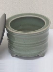 青磁　香炉　七管　宋